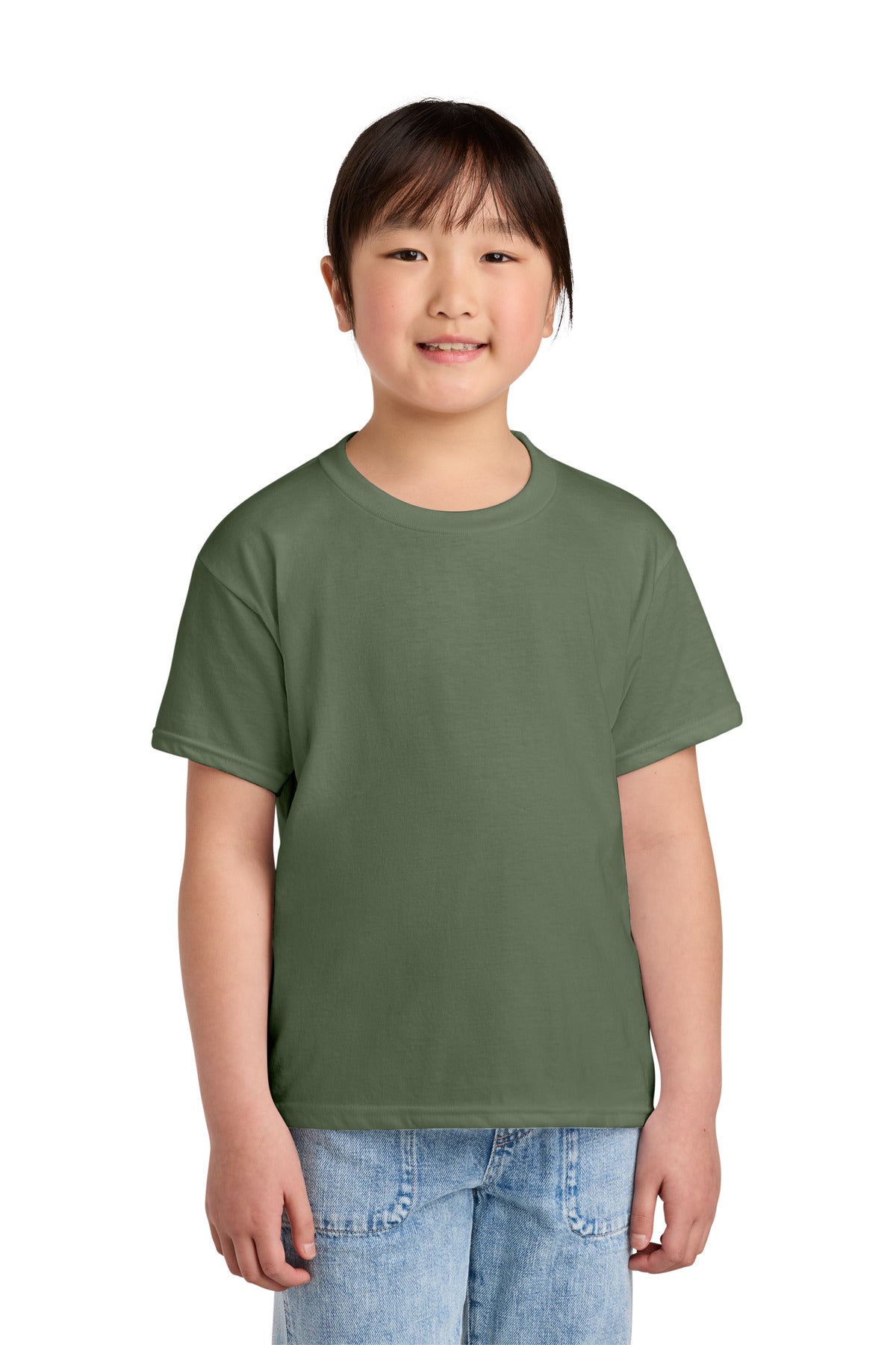 Gildan® Youth Softstyle® CVC Tee 64000BCVC - Cactus - L