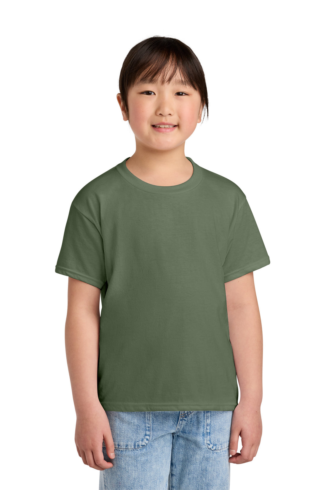 Gildan® Youth Softstyle® CVC Tee 64000BCVC - Cactus - L