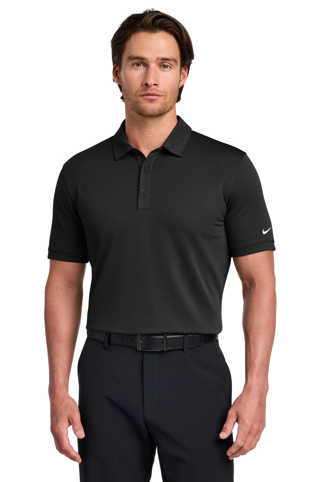 Nike Dri-FIT Solid Icon Pique Modern Fit Polo.  746099 - Black - 2XL