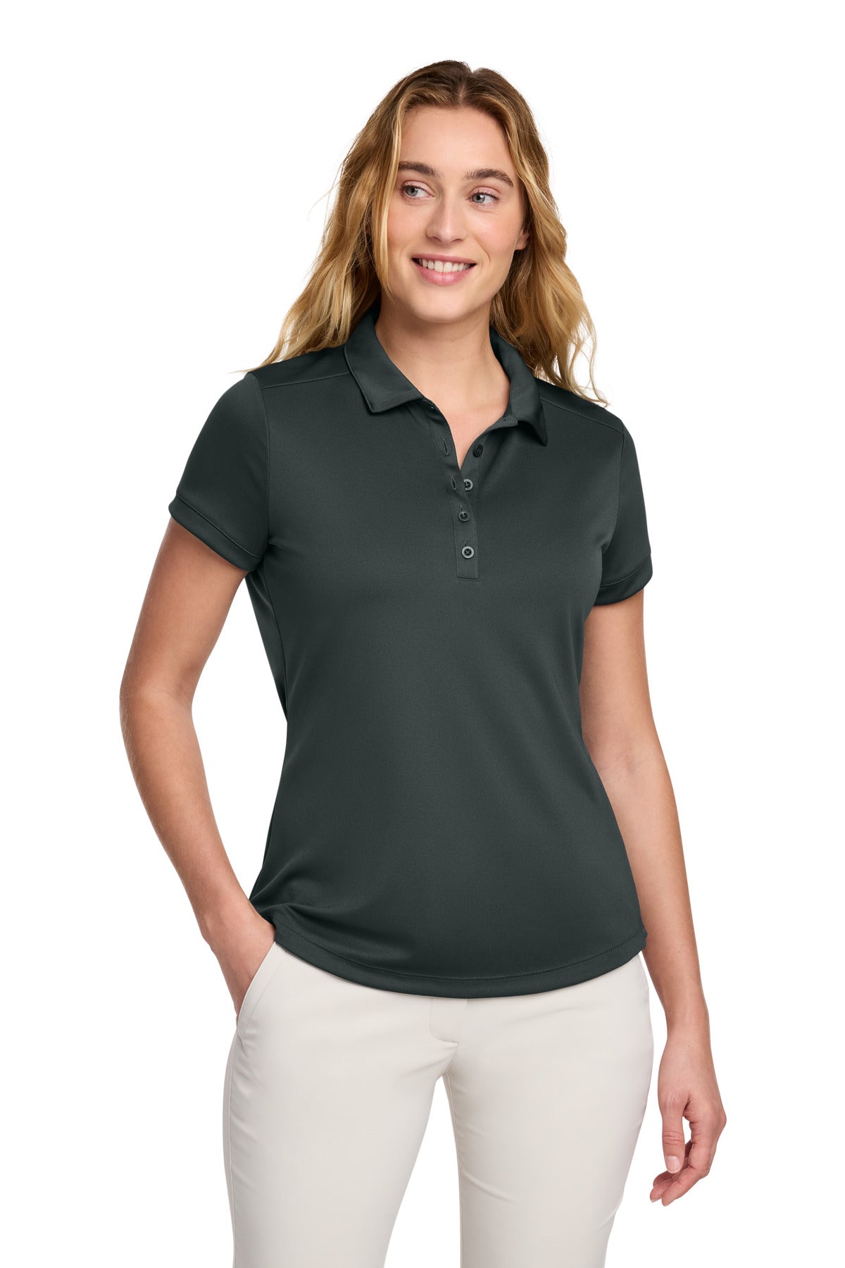 Nike Women's Dri-FIT Players Modern Fit  Polo. 811807 - Anthracite - 2XL