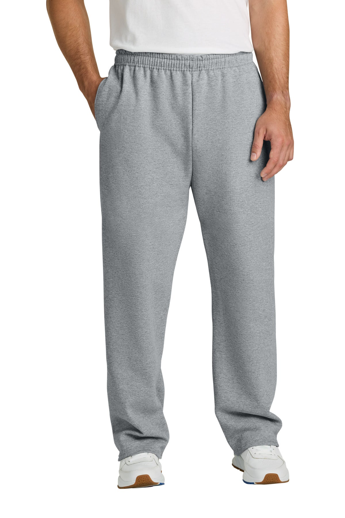 Jerzees® NuBlend® Open Bottom Pant with Pockets. 974MP - Athletic Heather - 2XL