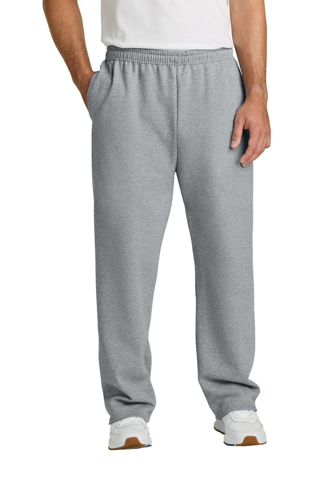 Jerzees® NuBlend® Open Bottom Pant with Pockets. 974MP - Athletic Heather - 2XL