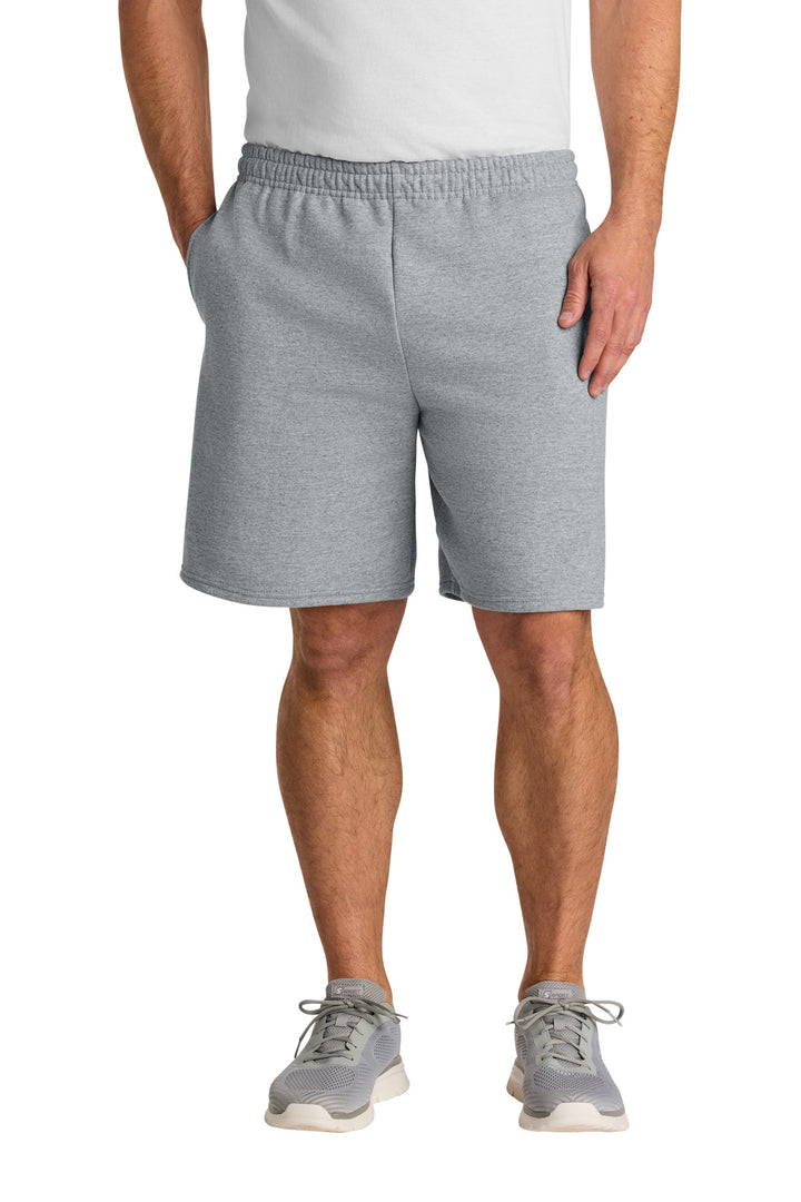 Jerzees® Unisex NuBlend® Pocketed Sweat Short 978MP - Athletic Heather - 2XL
