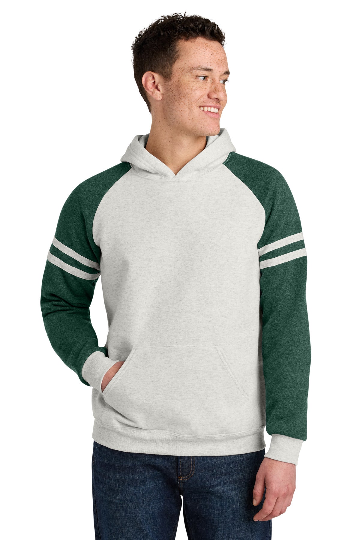 Jerzees® Unisex NuBlend® Varsity Colorblock Hooded Sweatshirt 97C