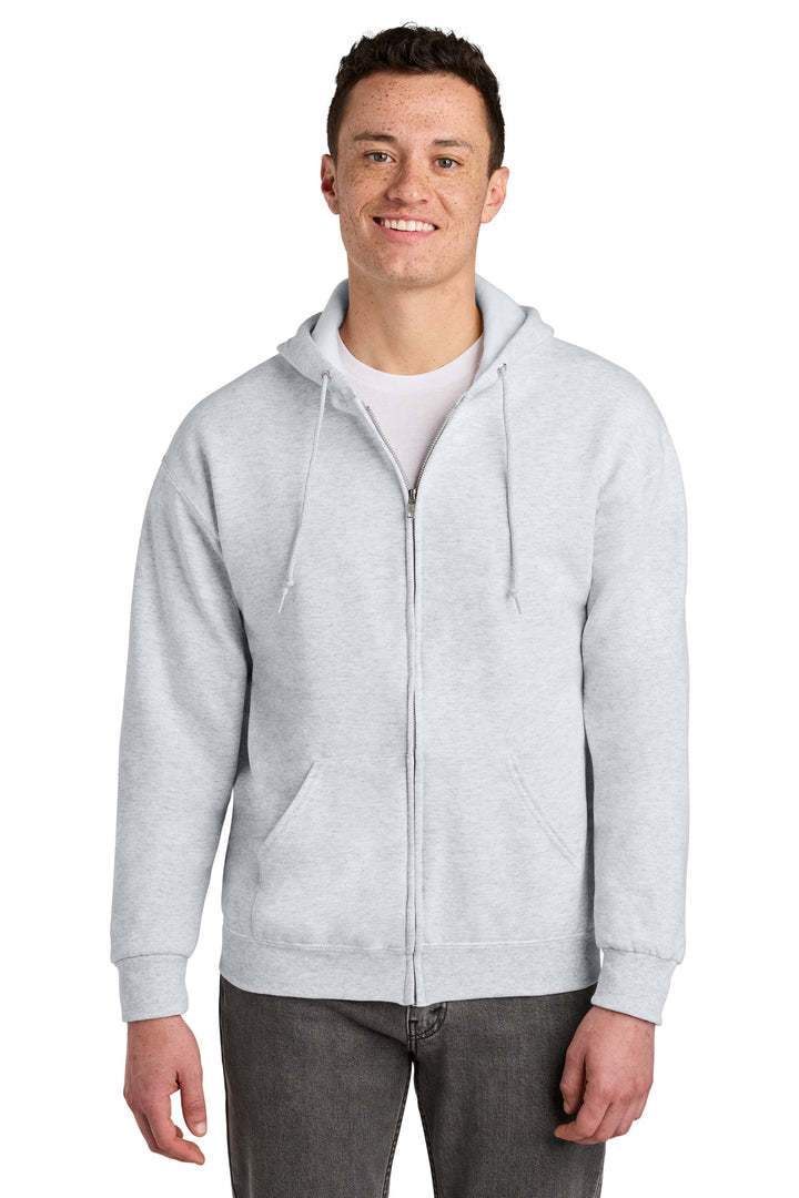 Jerzees® - NuBlend® Full-Zip Hooded Sweatshirt.  993M - Ash - 2XL