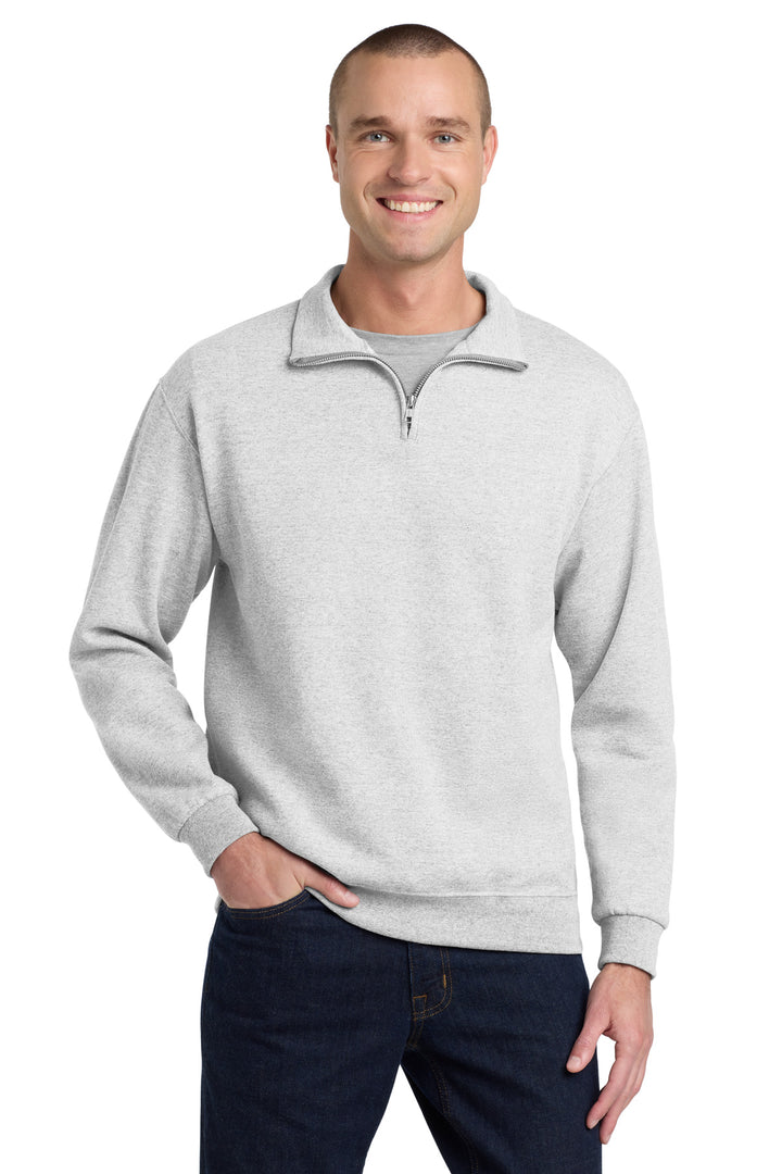 Jerzees® - NuBlend® 1/4-Zip Cadet Collar Sweatshirt. 995M - Ash - 2XL