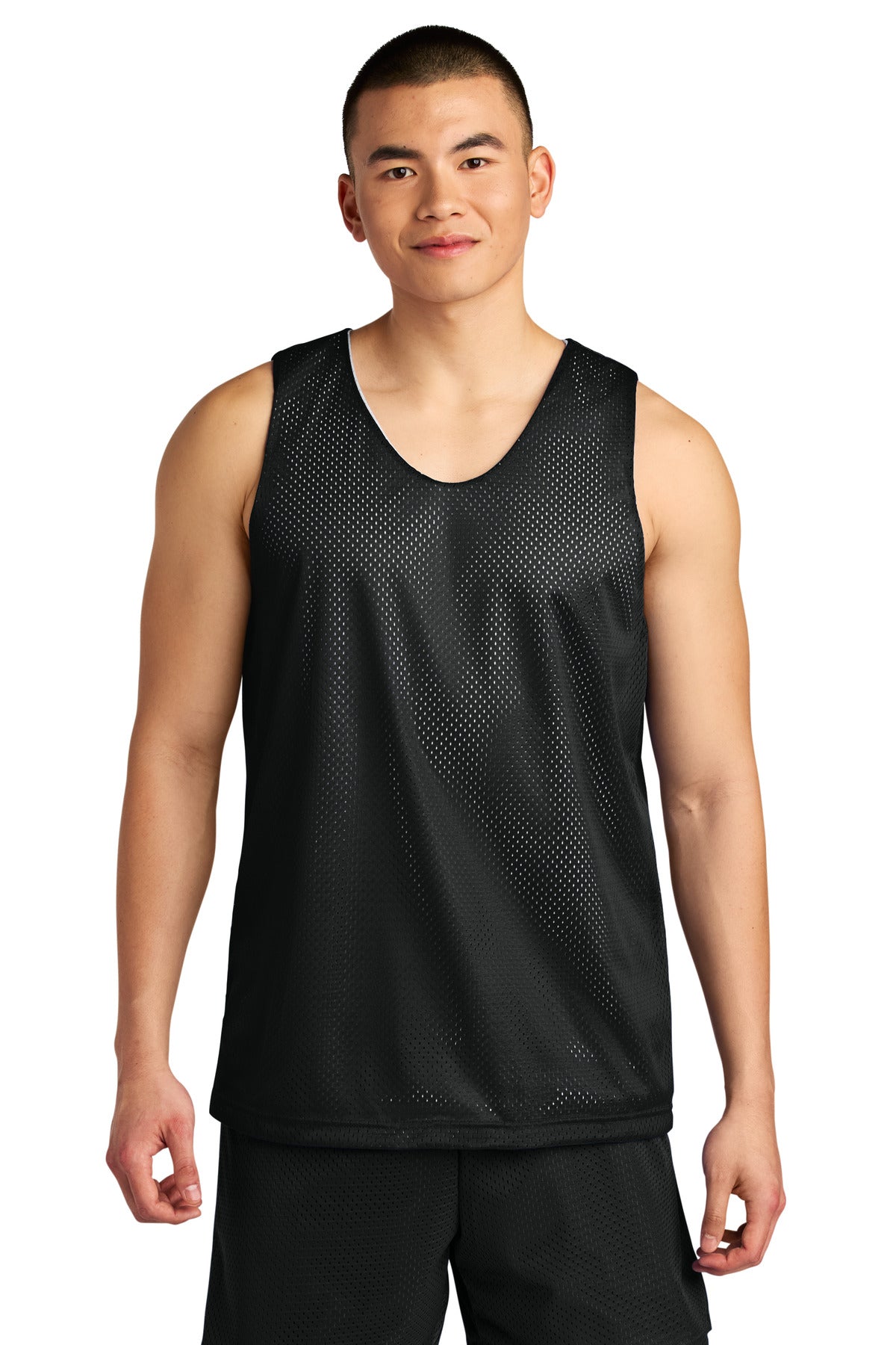 A4 Sprint Reversible Mesh Tank A4NF1270 - Black/ White - 2XL