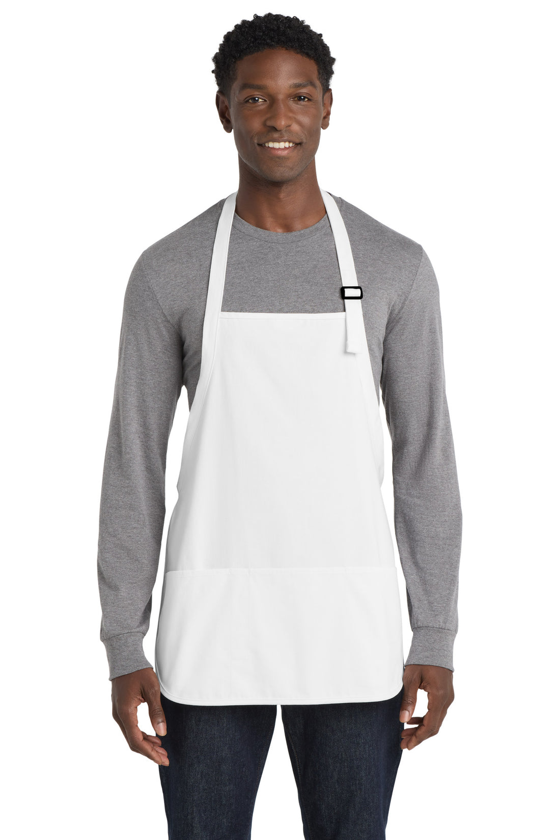 Port Authority® Medium-Length Apron with Pouch Pockets.  A510