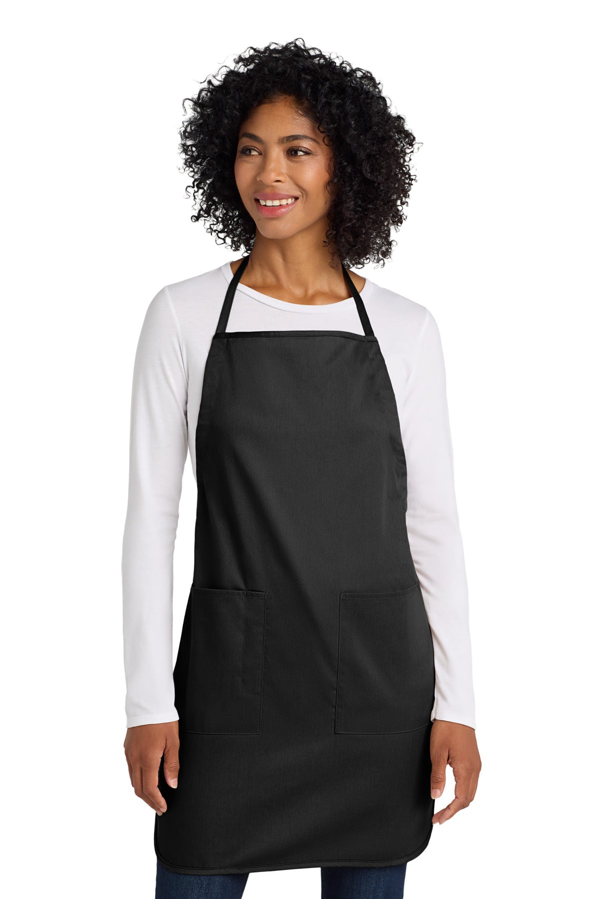 Port Authority® Full-Length Apron.  A520 - Black - OSFA
