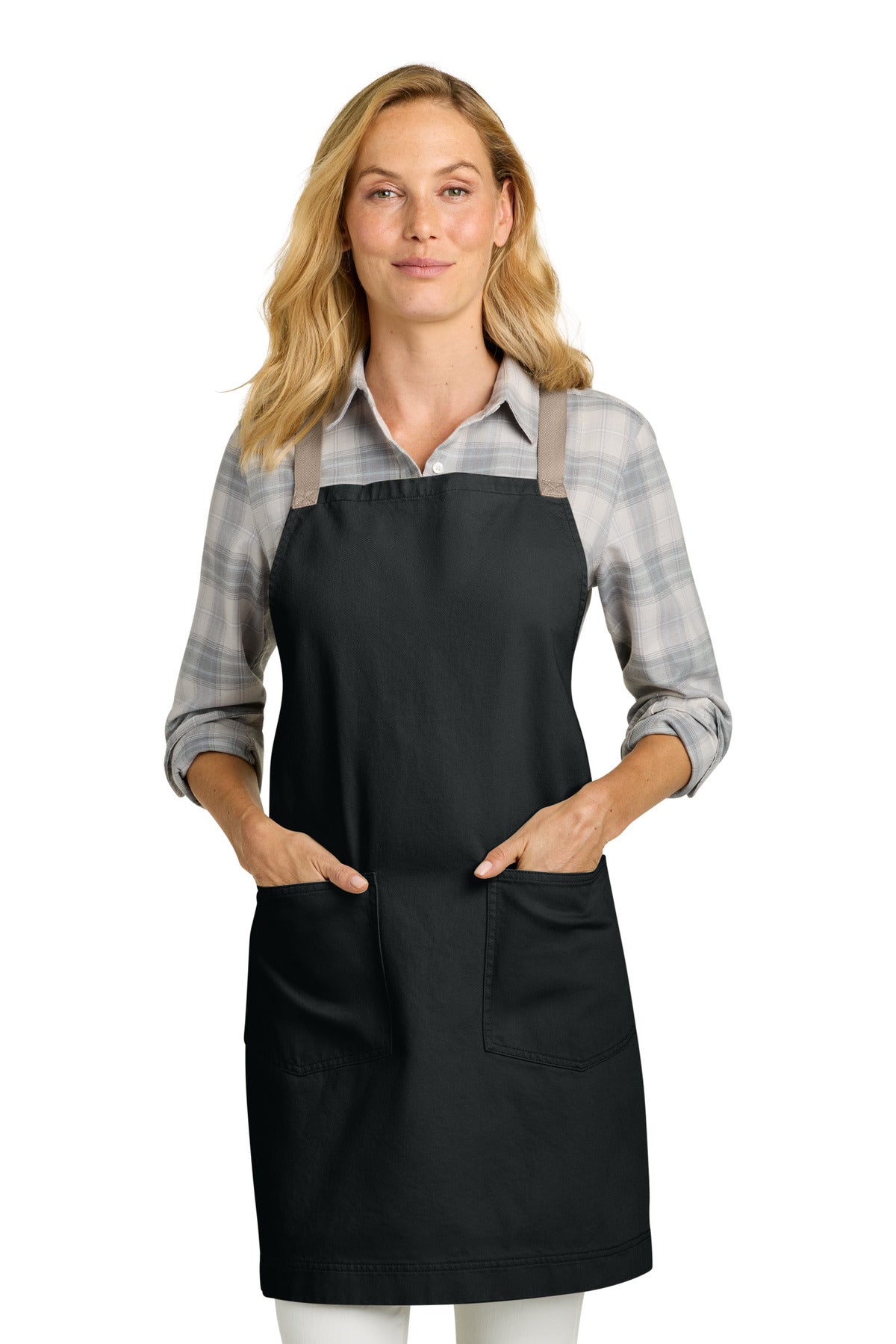 Port Authority®  Signature Heavy Twill Crossback Apron A902 - Deep Black - OSFA