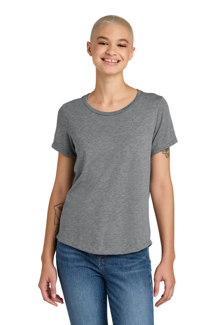 Allmade® Women's Relaxed Tri-Blend Scoop Neck Tee AL2015 - Aluminum Grey - 2XL