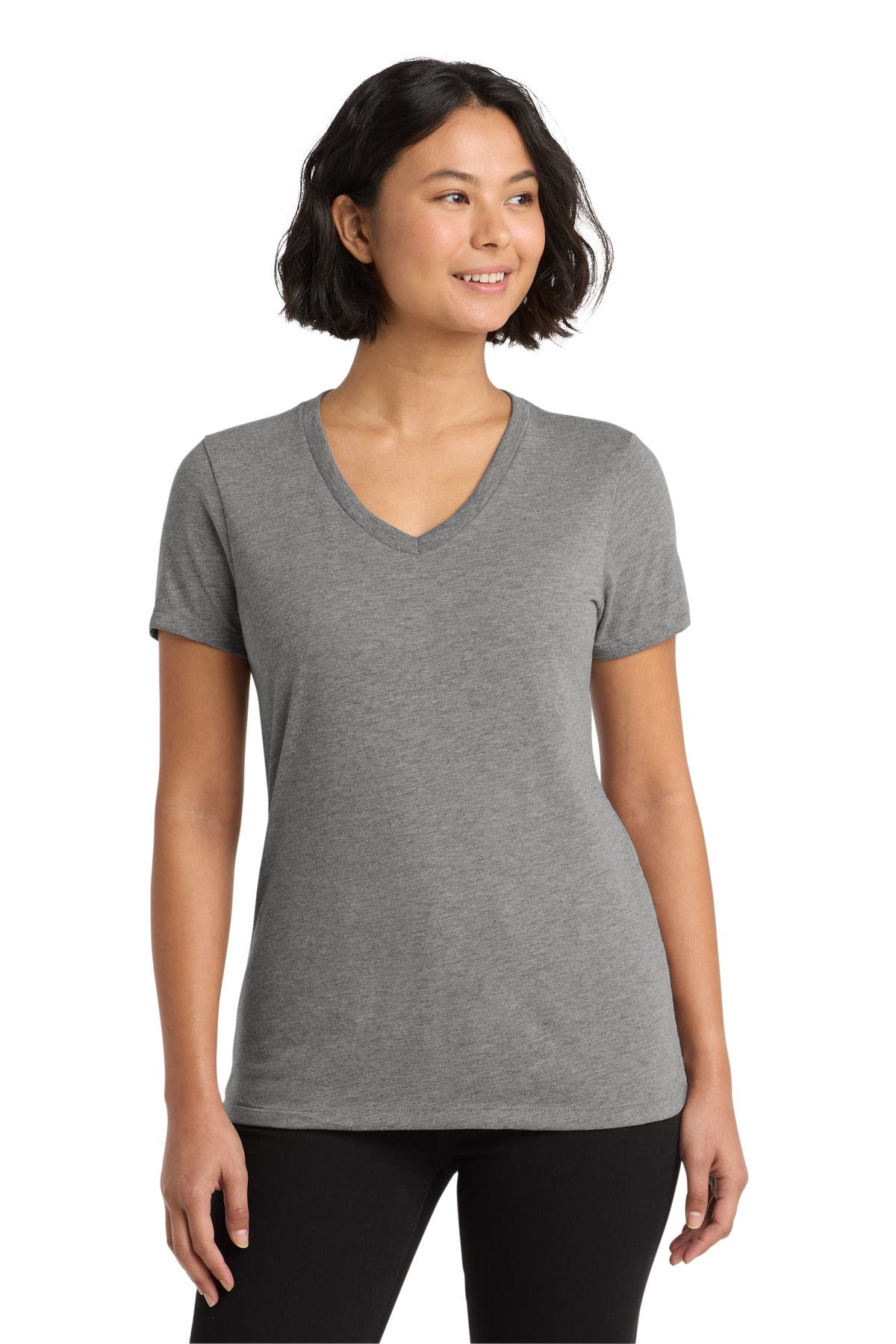 Allmade ® Women's Tri-Blend V-Neck Tee AL2018 - Aluminum Grey - 2XL