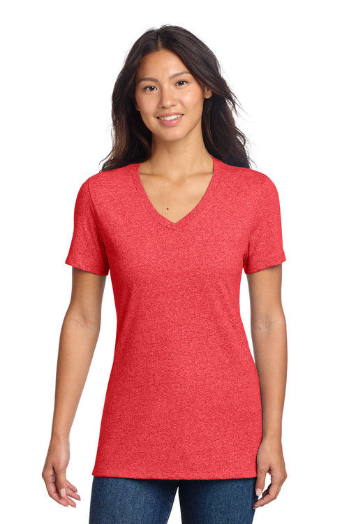 Allmade® Women's Recycled Blend V-Neck Tee AL2303 - Reclaimed Red Heather - 2XL