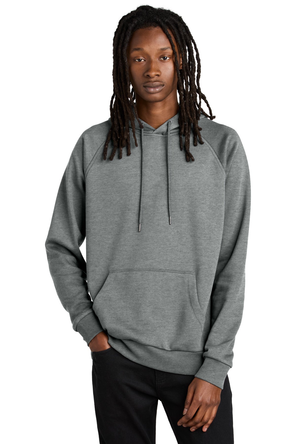 Allmade® Unisex Organic CVC Fleece Pullover Hoodie AL5000 - Aluminum Grey Heather - 2XL