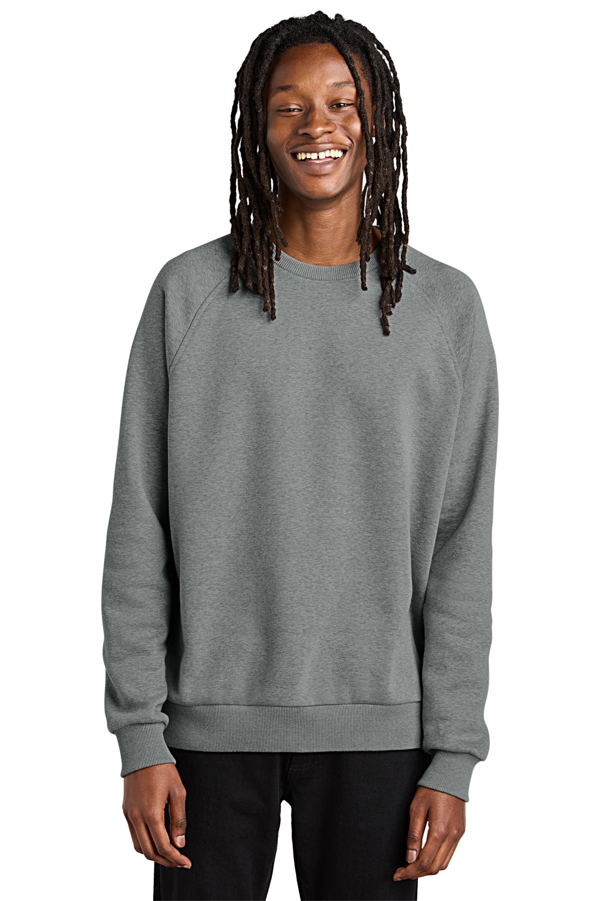 Allmade® Unisex Organic CVC Fleece Crewneck Sweatshirt AL5004 - Aluminum Grey Heather - 2XL