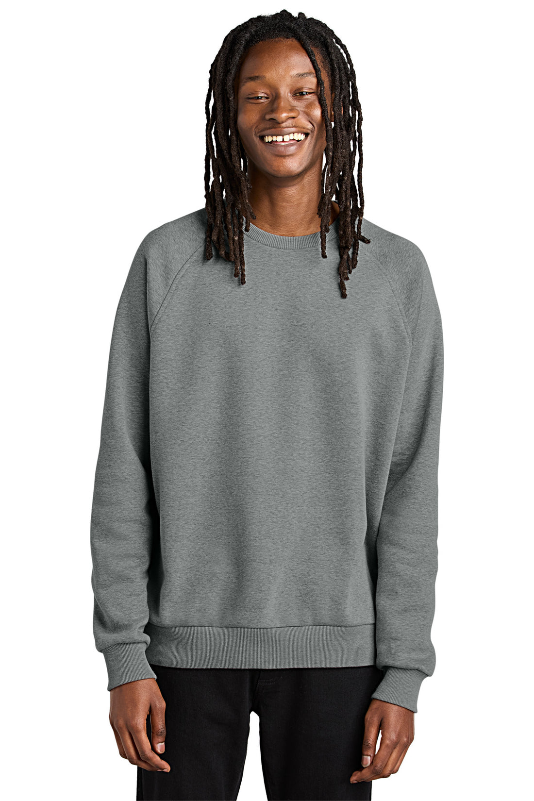 Allmade® Unisex Organic CVC Fleece Crewneck Sweatshirt AL5004 - Aluminum Grey Heather - 2XL