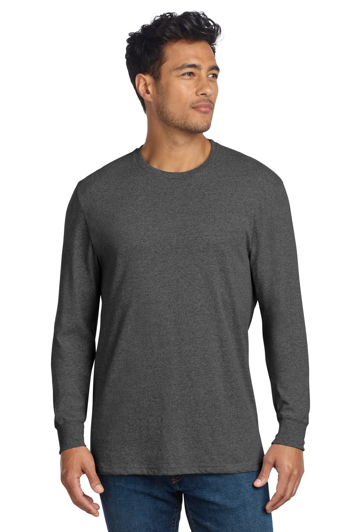 Allmade® Unisex Long Sleeve Recycled Blend Tee AL6204 - Reloaded Charcoal Heather - 2XL