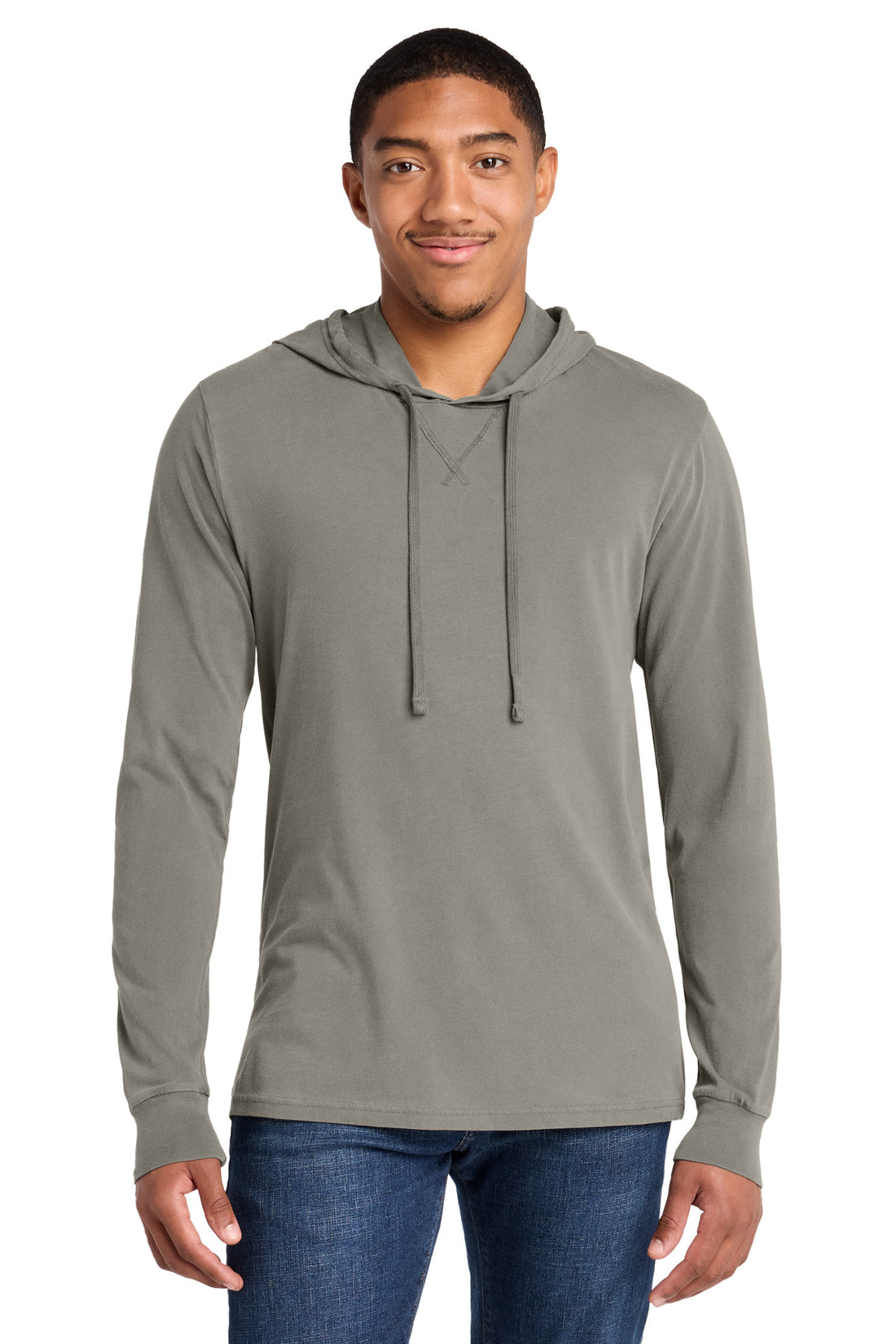 Allmade® Unisex Mineral Dye Organic Cotton Hoodie Tee AL6305 - Driftwood Grey - 2XL