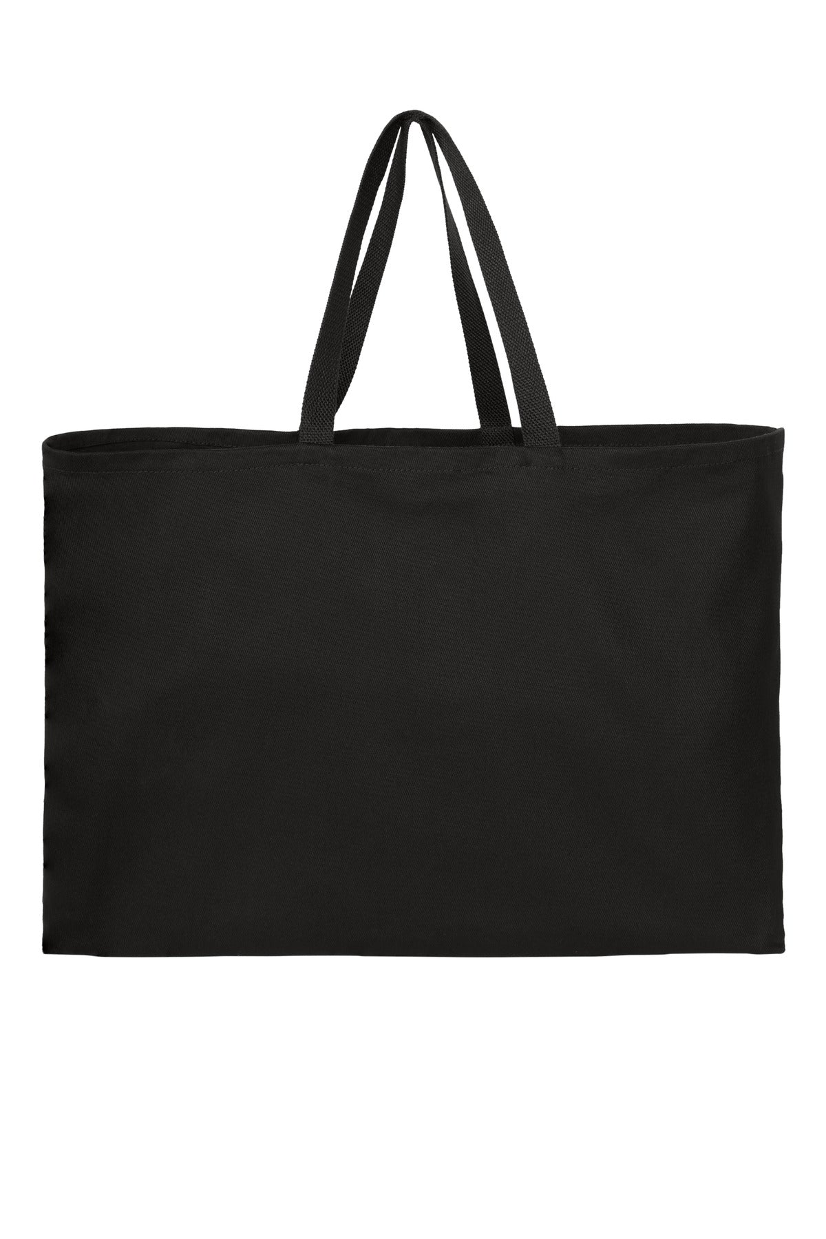 Port Authority® - Ideal Twill Jumbo Tote.  B300 - Black - OSFA