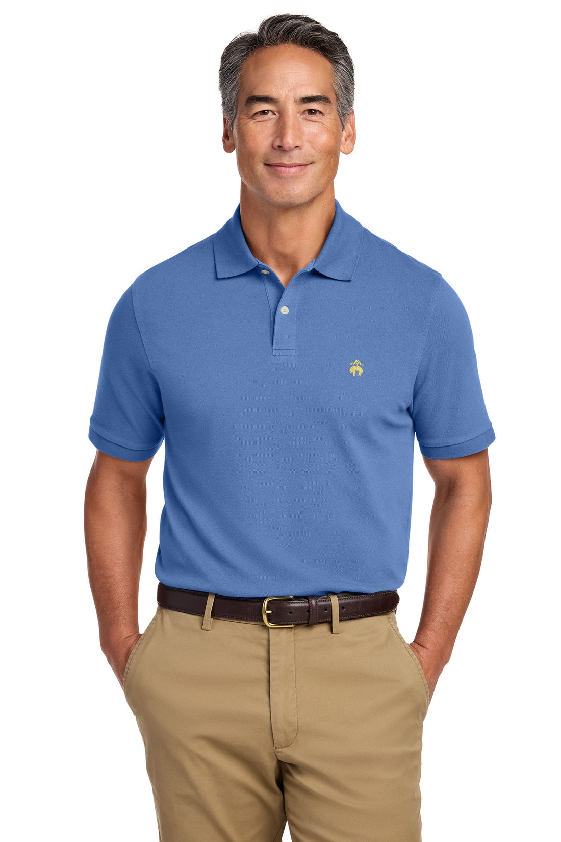Brooks Brothers® Pima Cotton Pique Polo BB18200 - Charter Blue - 2XL
