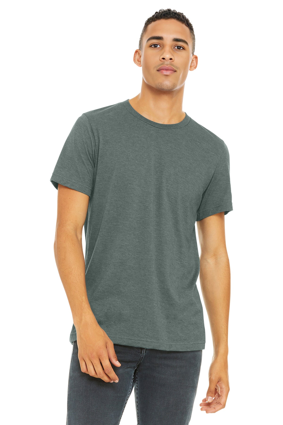 BELLA+CANVAS ® Unisex Heather CVC Short Sleeve Tee. BC3001CVC