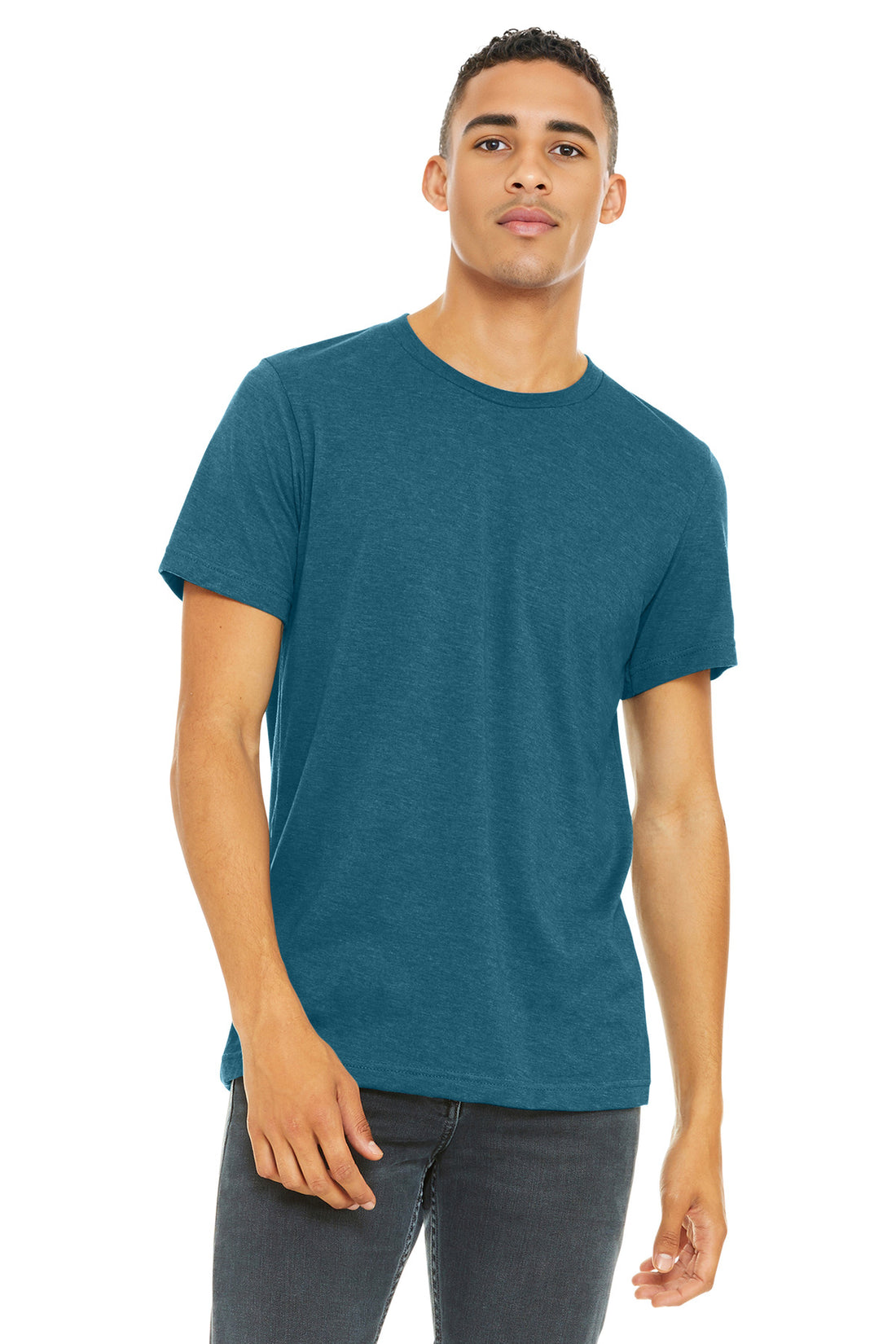 BELLA+CANVAS ® Unisex Heather CVC Short Sleeve Tee. BC3001CVC