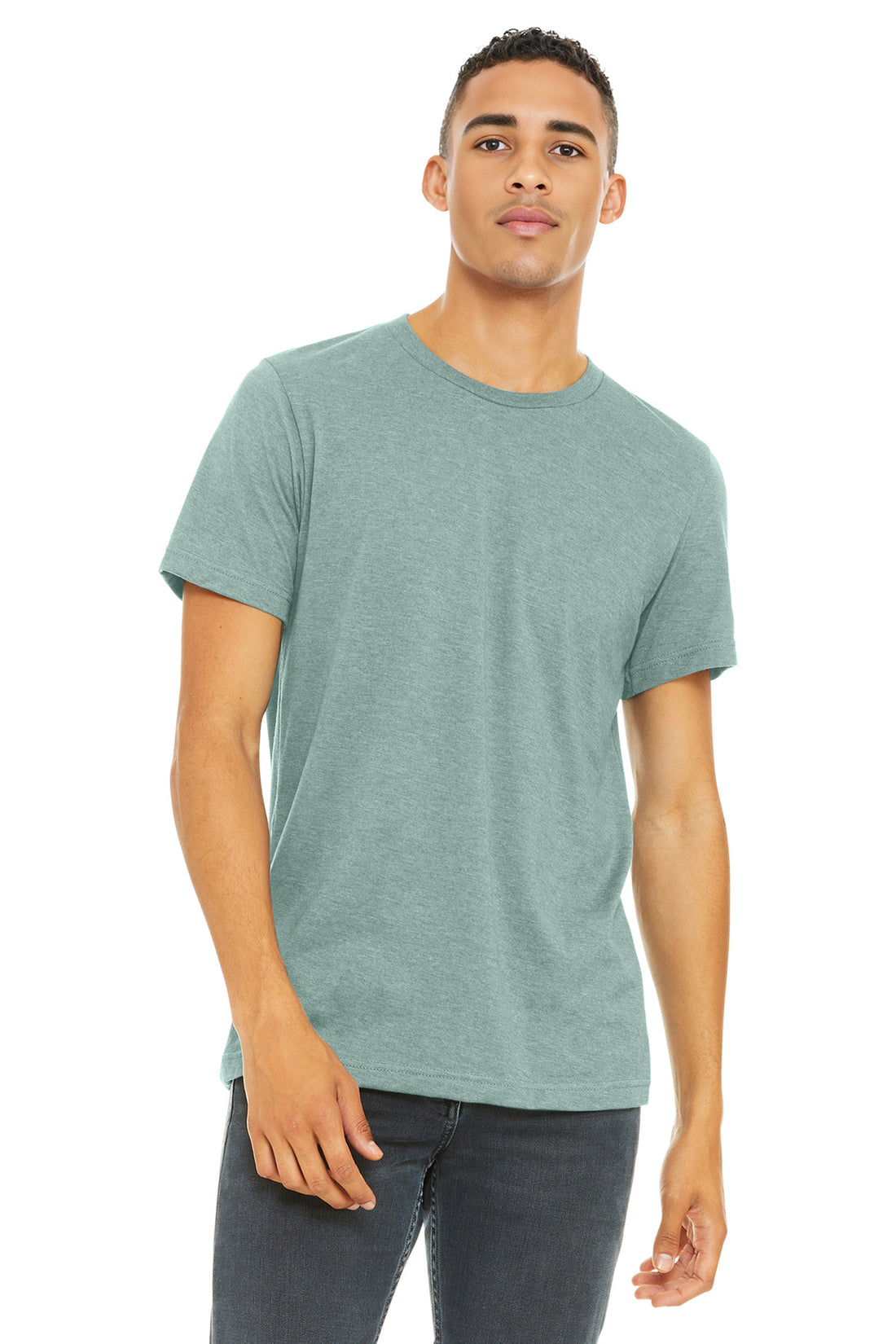 BELLA+CANVAS ® Unisex Heather CVC Short Sleeve Tee. BC3001CVC