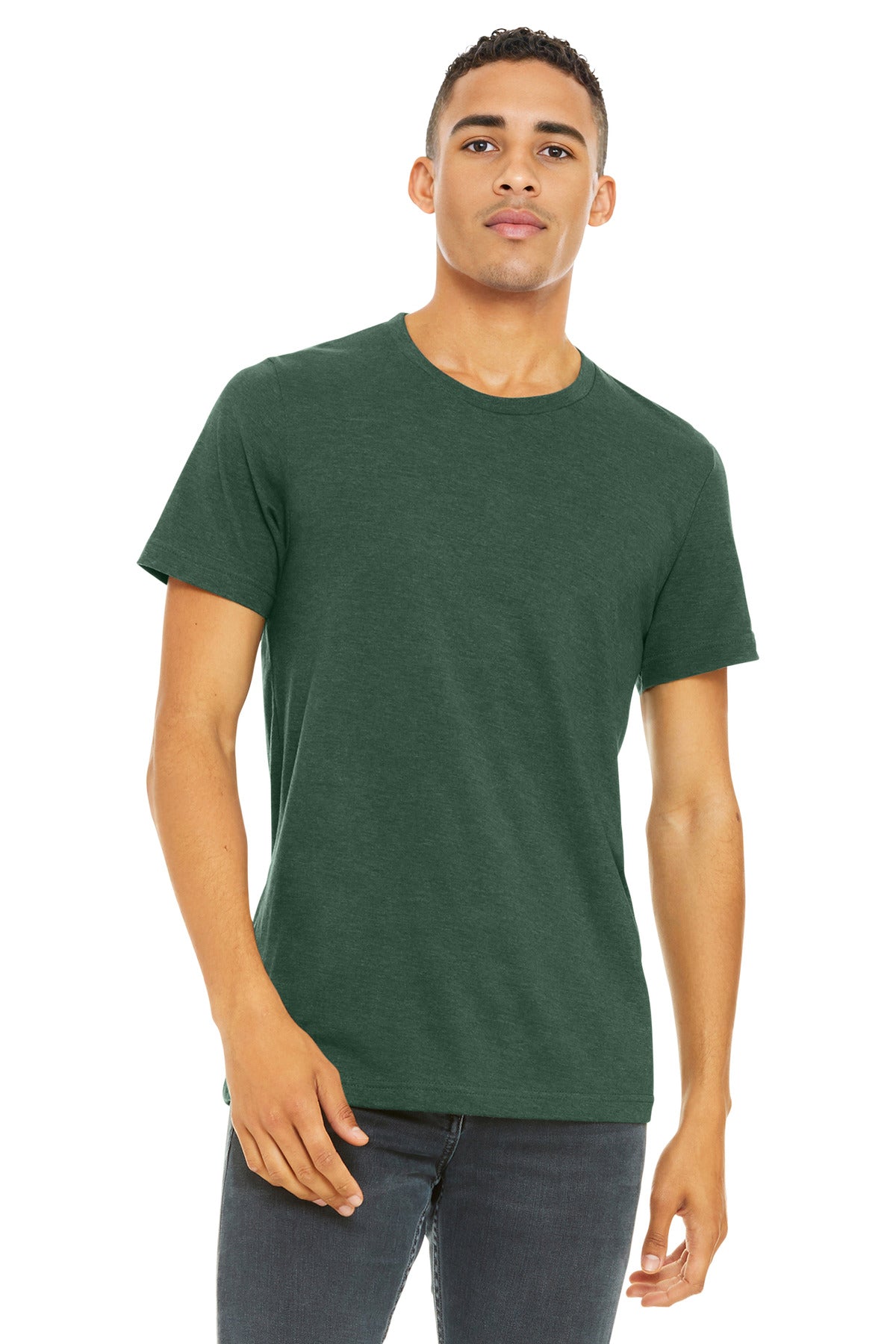 BELLA+CANVAS ® Unisex Heather CVC Short Sleeve Tee. BC3001CVC