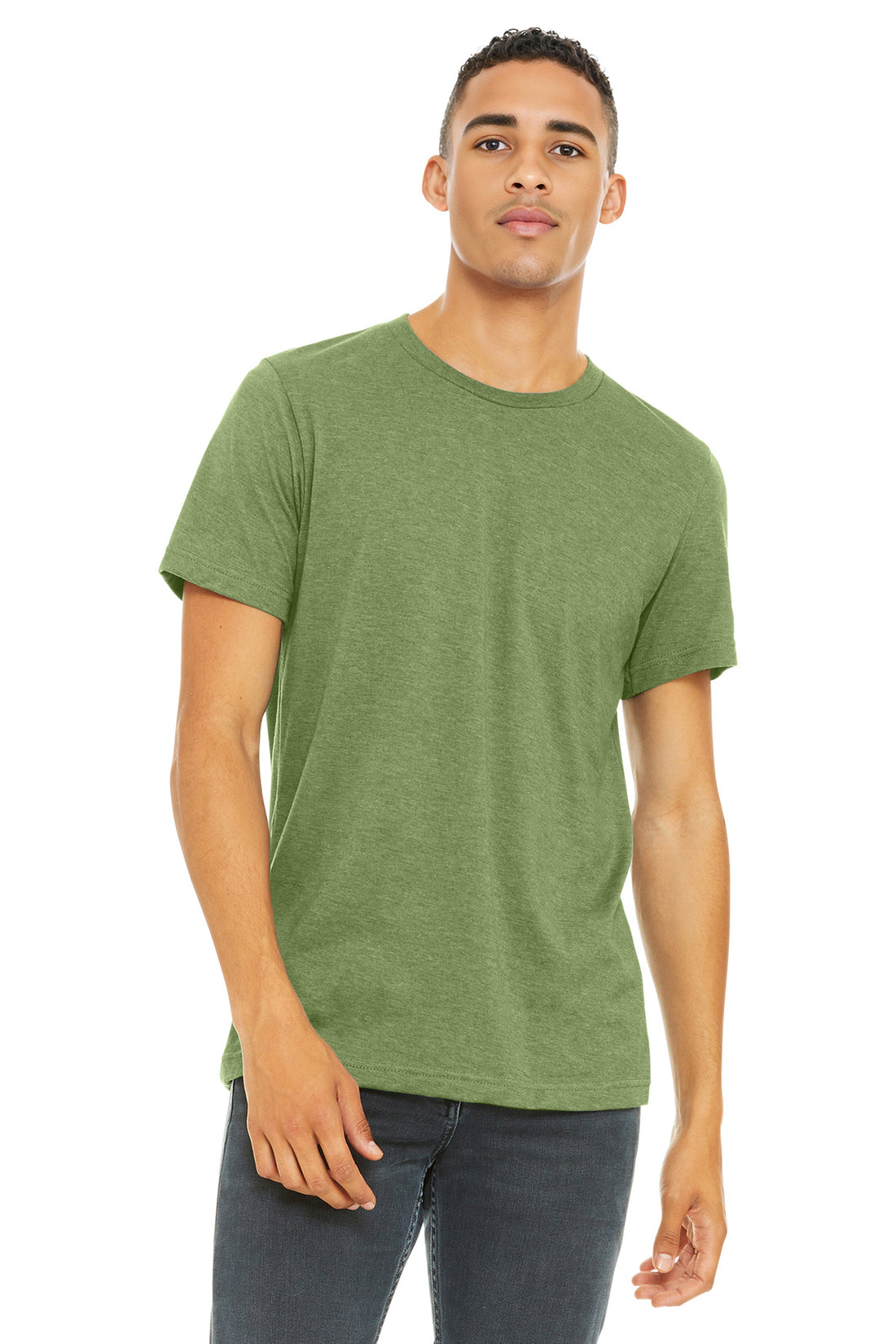 BELLA+CANVAS ® Unisex Heather CVC Short Sleeve Tee. BC3001CVC