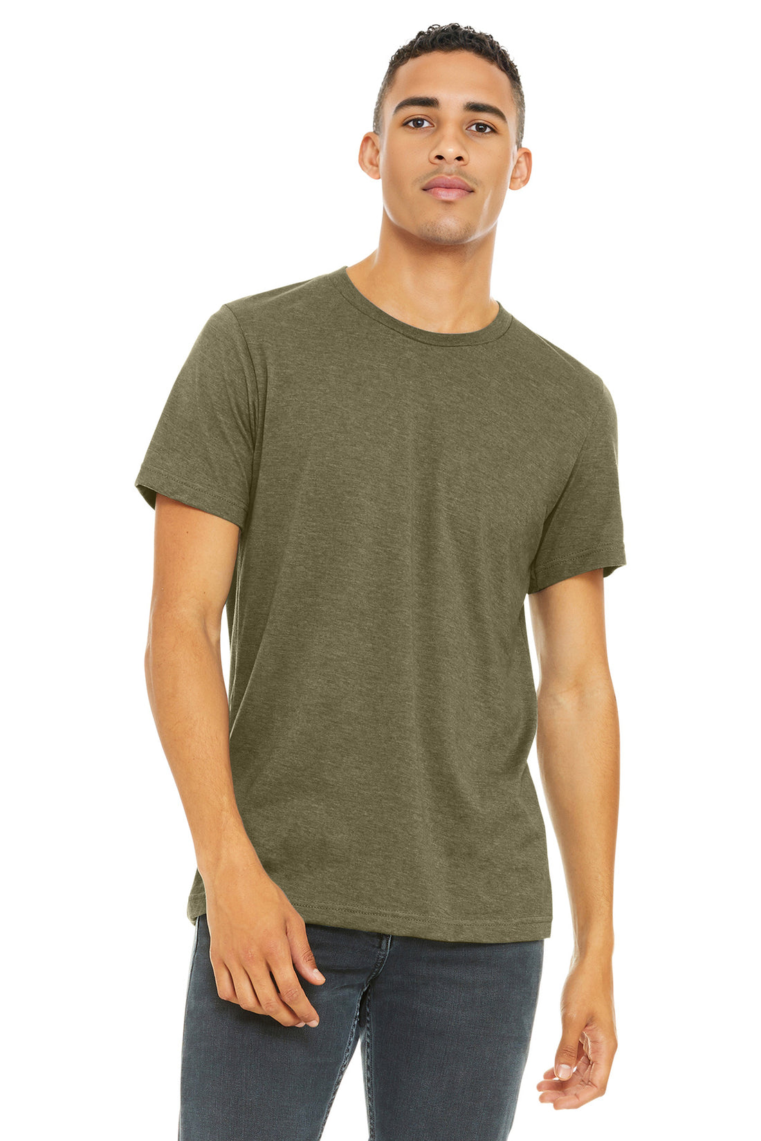 BELLA+CANVAS ® Unisex Heather CVC Short Sleeve Tee. BC3001CVC