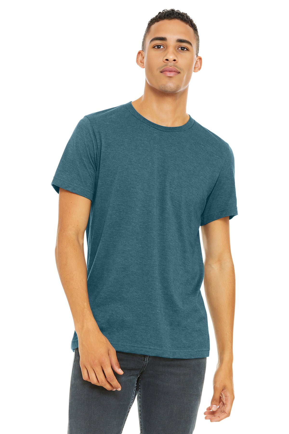 BELLA+CANVAS ® Unisex Heather CVC Short Sleeve Tee. BC3001CVC