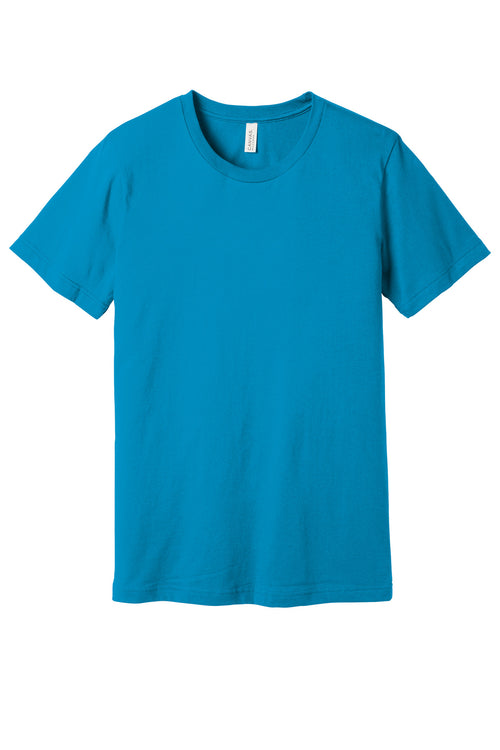BELLA+CANVAS ® Unisex Jersey Short Sleeve Tee. BC3001 - Aqua - 2XL