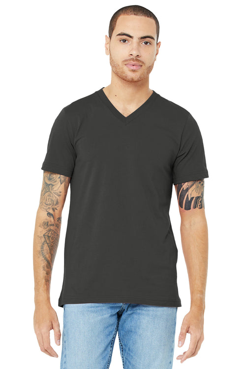 BELLA+CANVAS ® Unisex Jersey Short Sleeve V-Neck Tee. BC3005 - Asphalt - 2XL