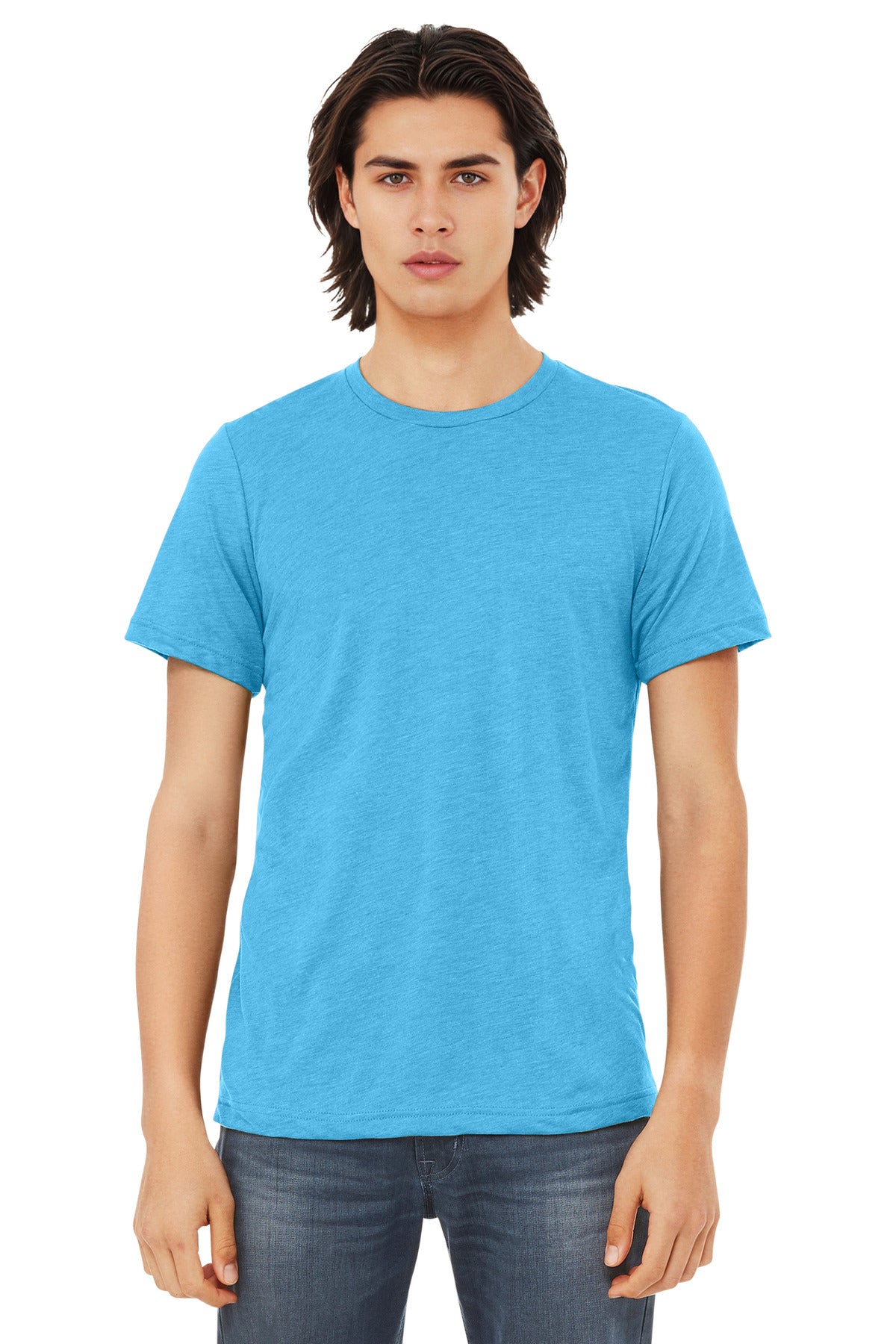 BELLA+CANVAS ® Unisex Triblend Short Sleeve Tee. BC3413 - Aqua Triblend - 2XL