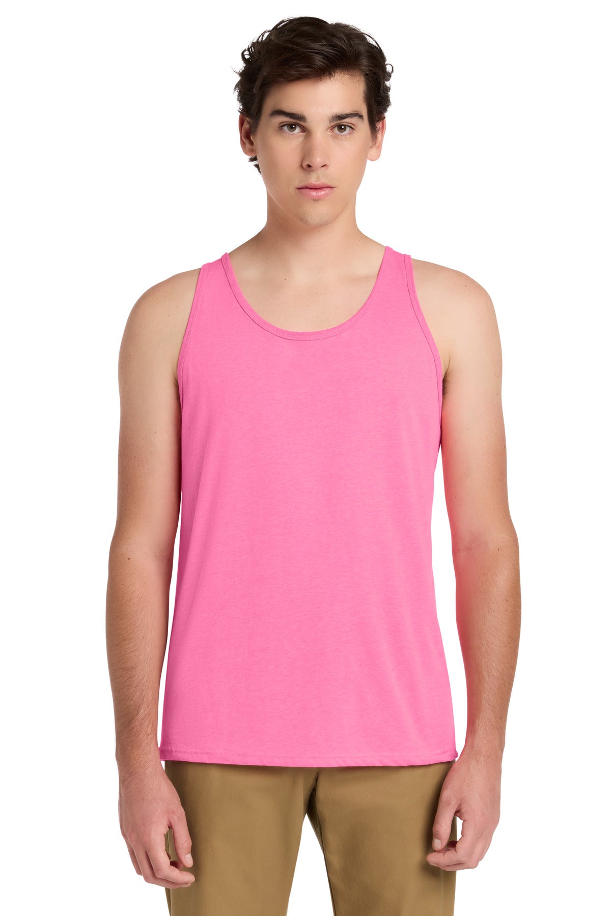 BELLA+CANVAS® Unisex Heather CVC Tank BC3480CVC - Neon Pink - 2XL