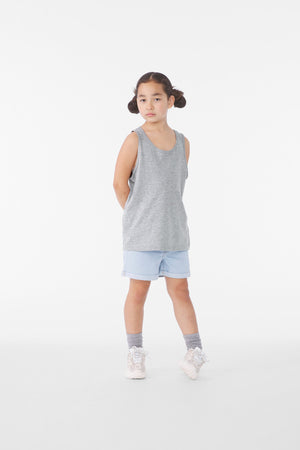 BELLA+CANVAS® Youth Heather CVC Tank BC3480YCVC