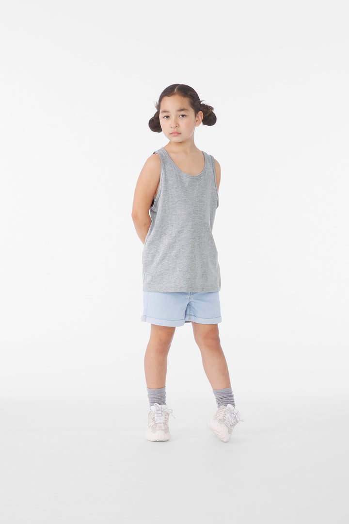 BELLA+CANVAS® Youth Heather CVC Tank BC3480YCVC - Athletic Heather - L