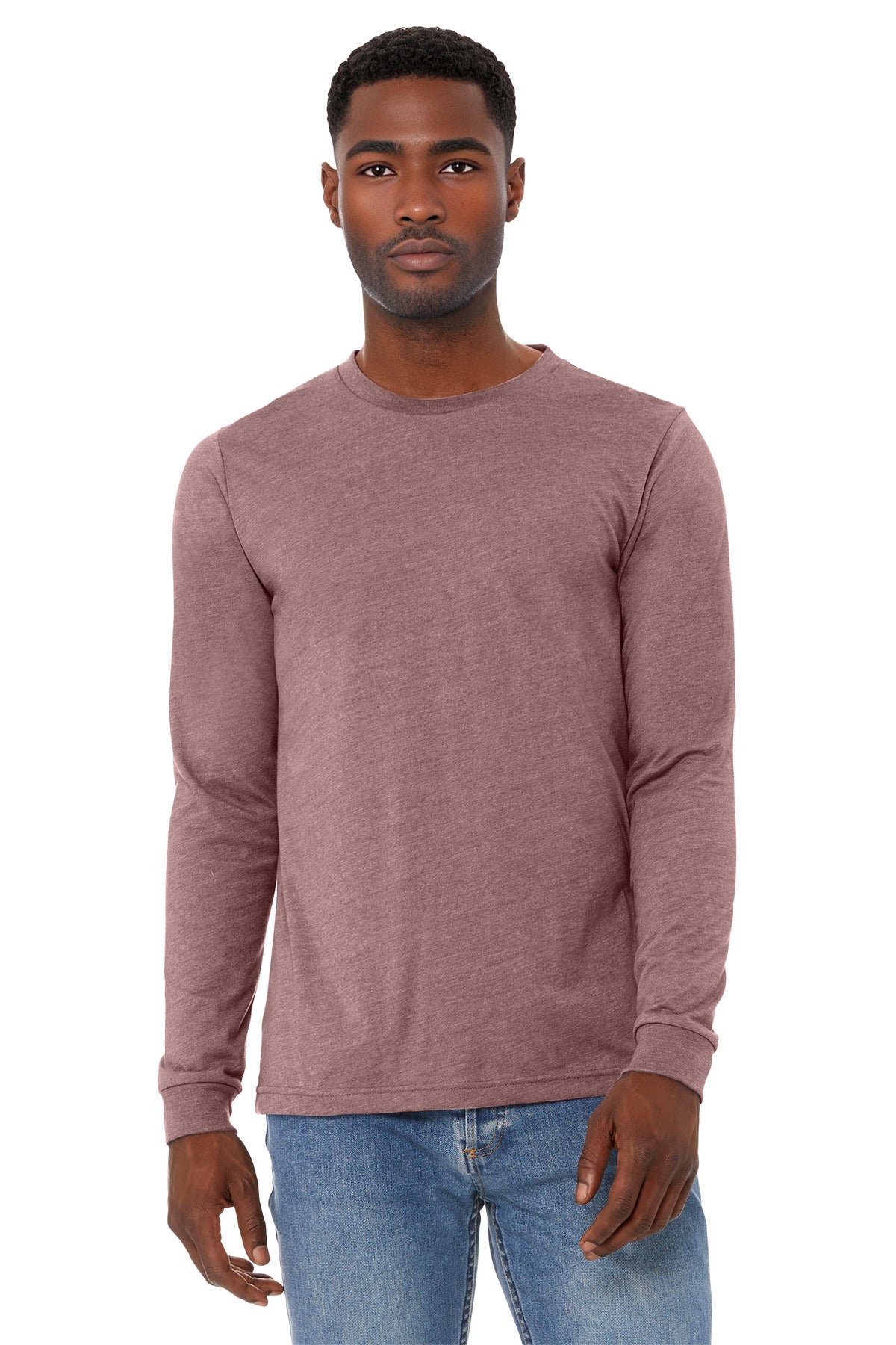 BELLA+CANVAS® Unisex Heather CVC Long Sleeve Tee BC3501CVC