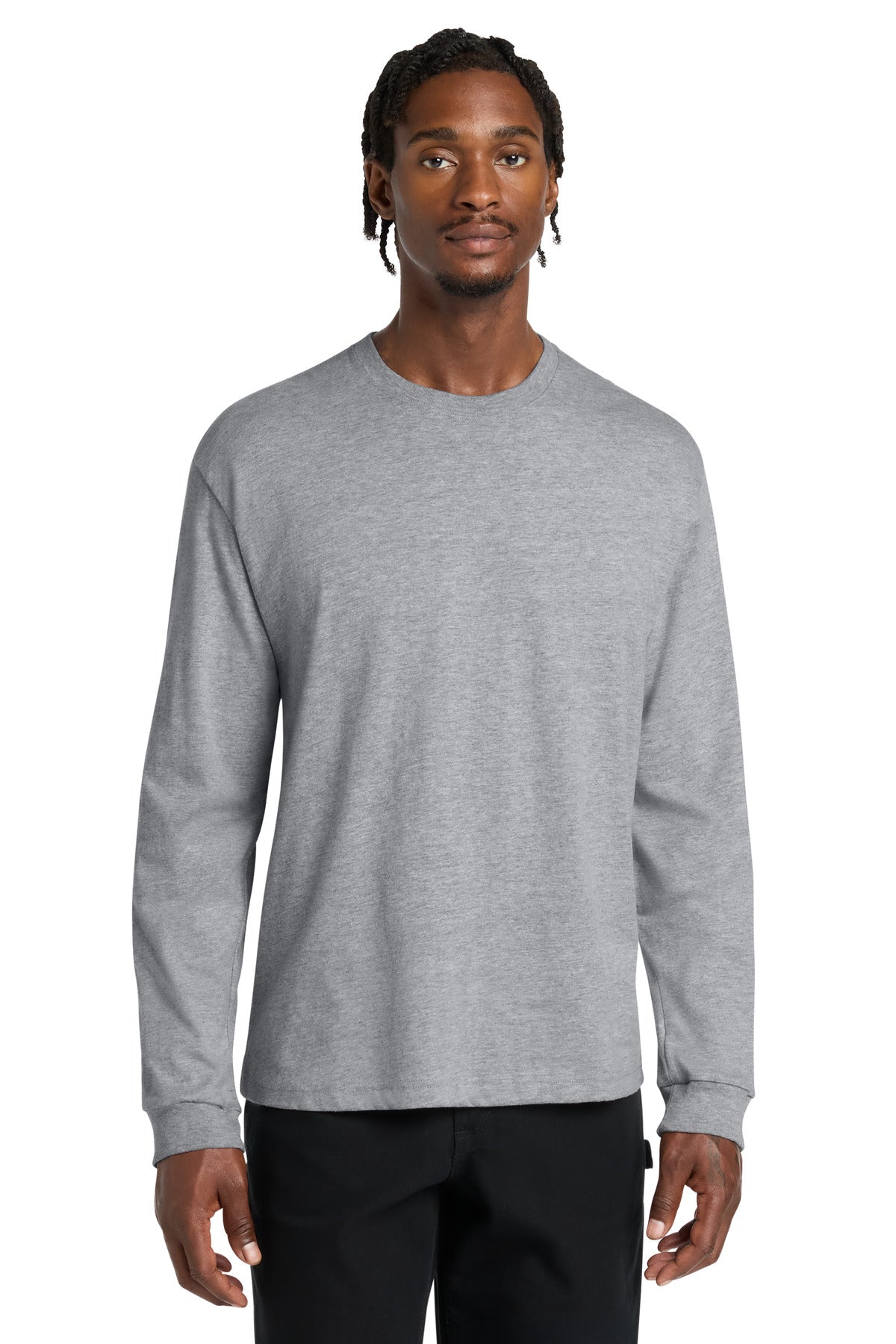 BELLA+CANVAS® Unisex 6-Ounce Heavyweight Long Sleeve Tee BC3511 - Athletic Heather - 2XL