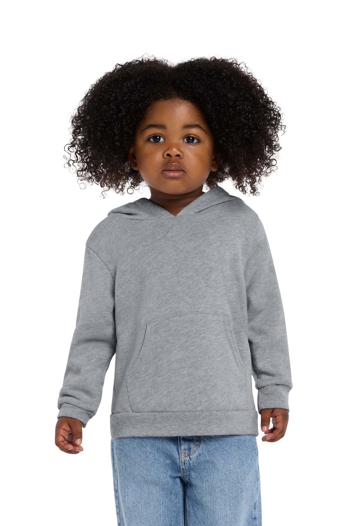 BELLA+CANVAS® Toddler Sponge Fleece Hooded Sweatshirt BC3719T - Athletic Heather - 2T
