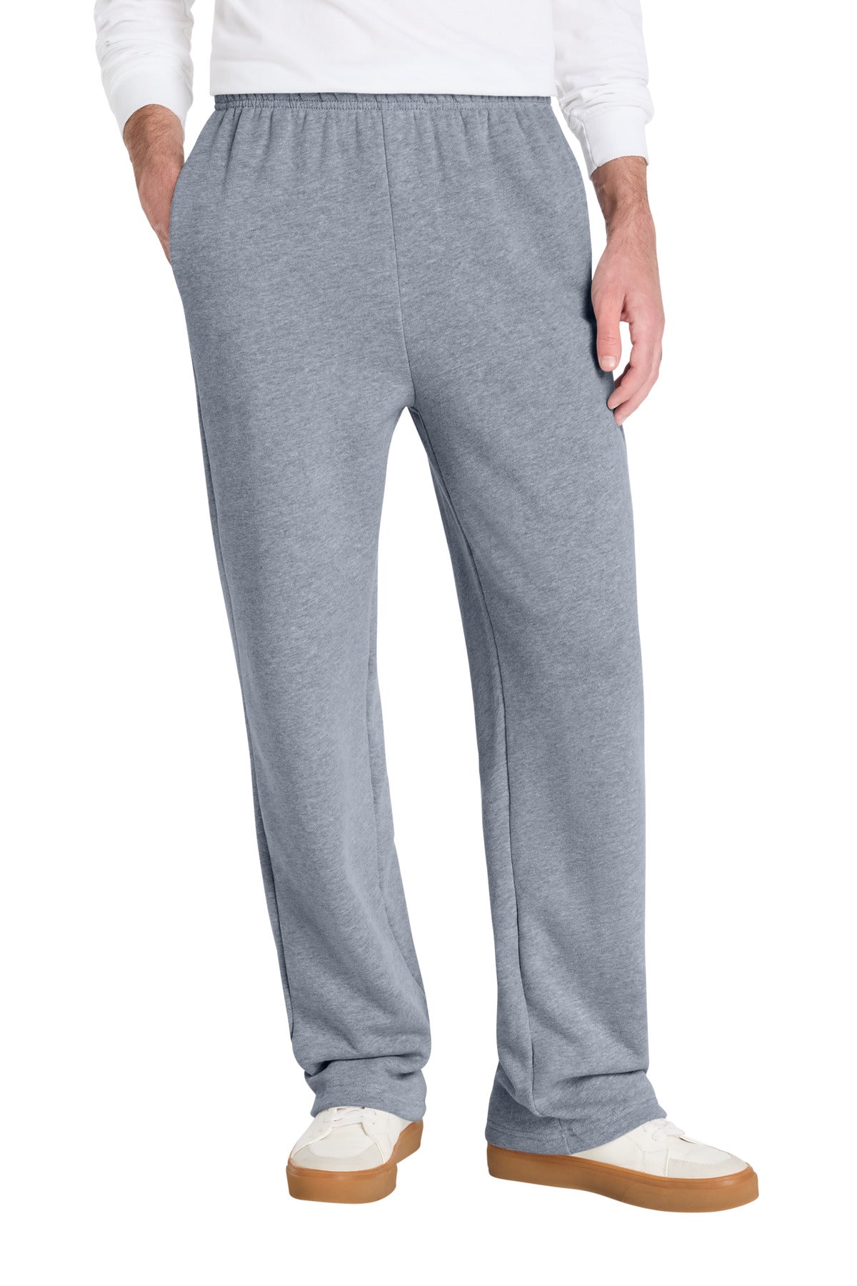 BELLA+CANVAS® Unisex Sponge Fleece Straight Leg Sweatpant BC3725 - Athletic Heather - 2XL