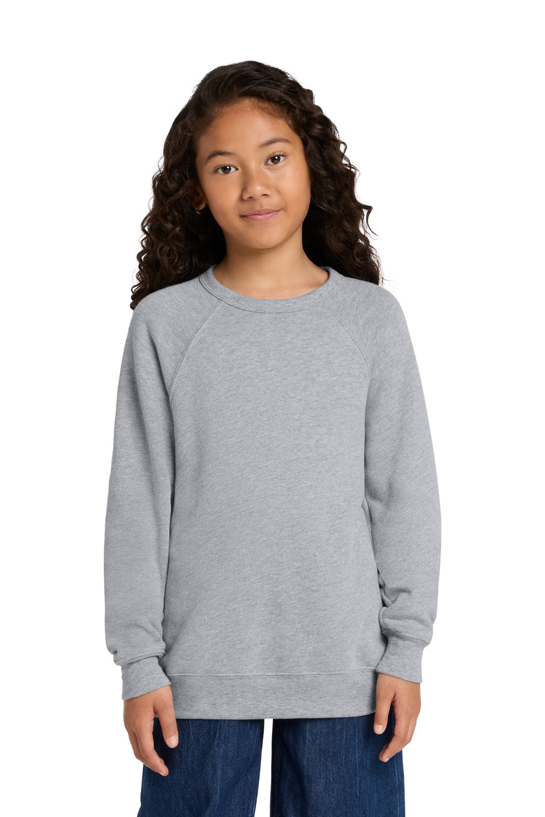 BELLA+CANVAS® Youth Sponge Fleece Raglan Sweatshirt BC3901Y - Athletic Heather - L