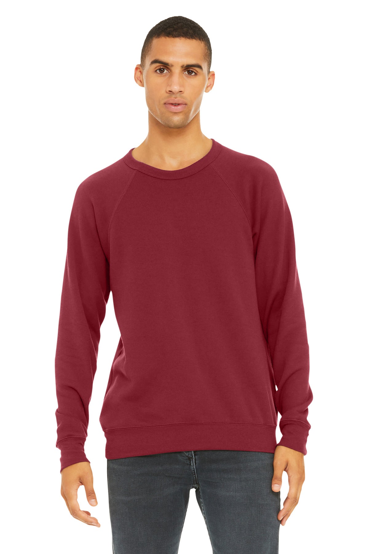 BELLA+CANVAS ® Unisex Sponge Fleece Raglan Sweatshirt. BC3901