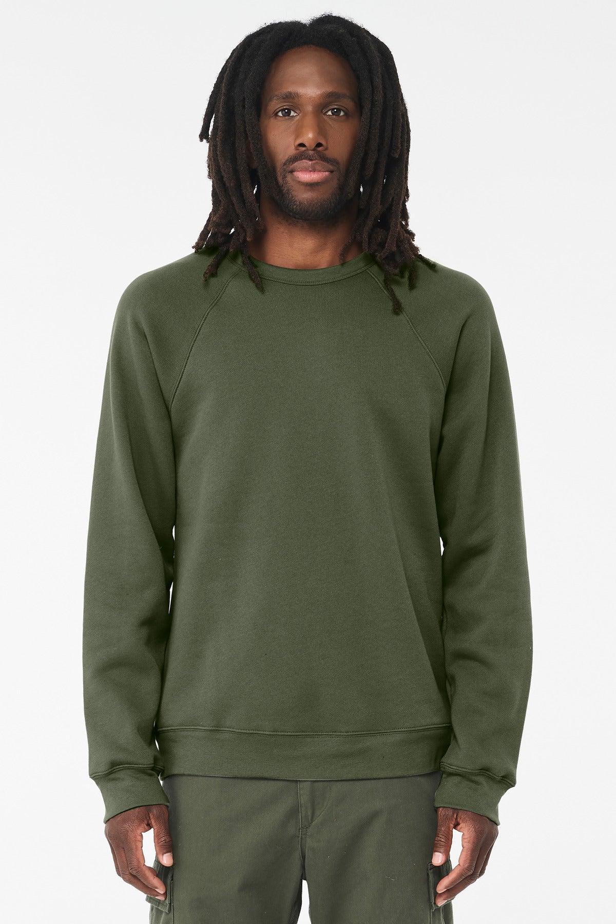 BELLA+CANVAS ® Unisex Sponge Fleece Raglan Sweatshirt. BC3901