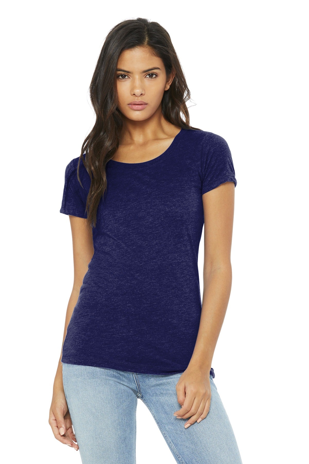 BELLA+CANVAS ® Women's Triblend Short Sleeve Tee. BC8413 - Navy Triblend - 2XL