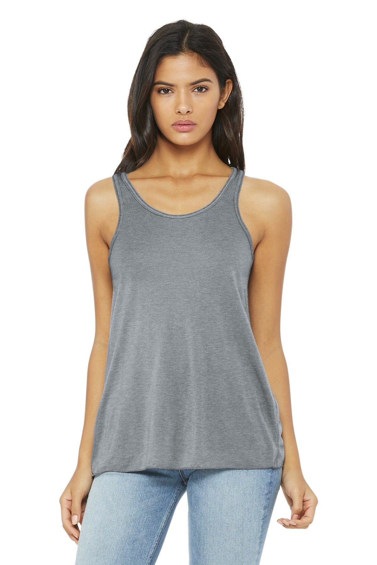 BELLA+CANVAS ® Women's Flowy Racerback Tank. BC8800 - Athletic Heather - 2XL