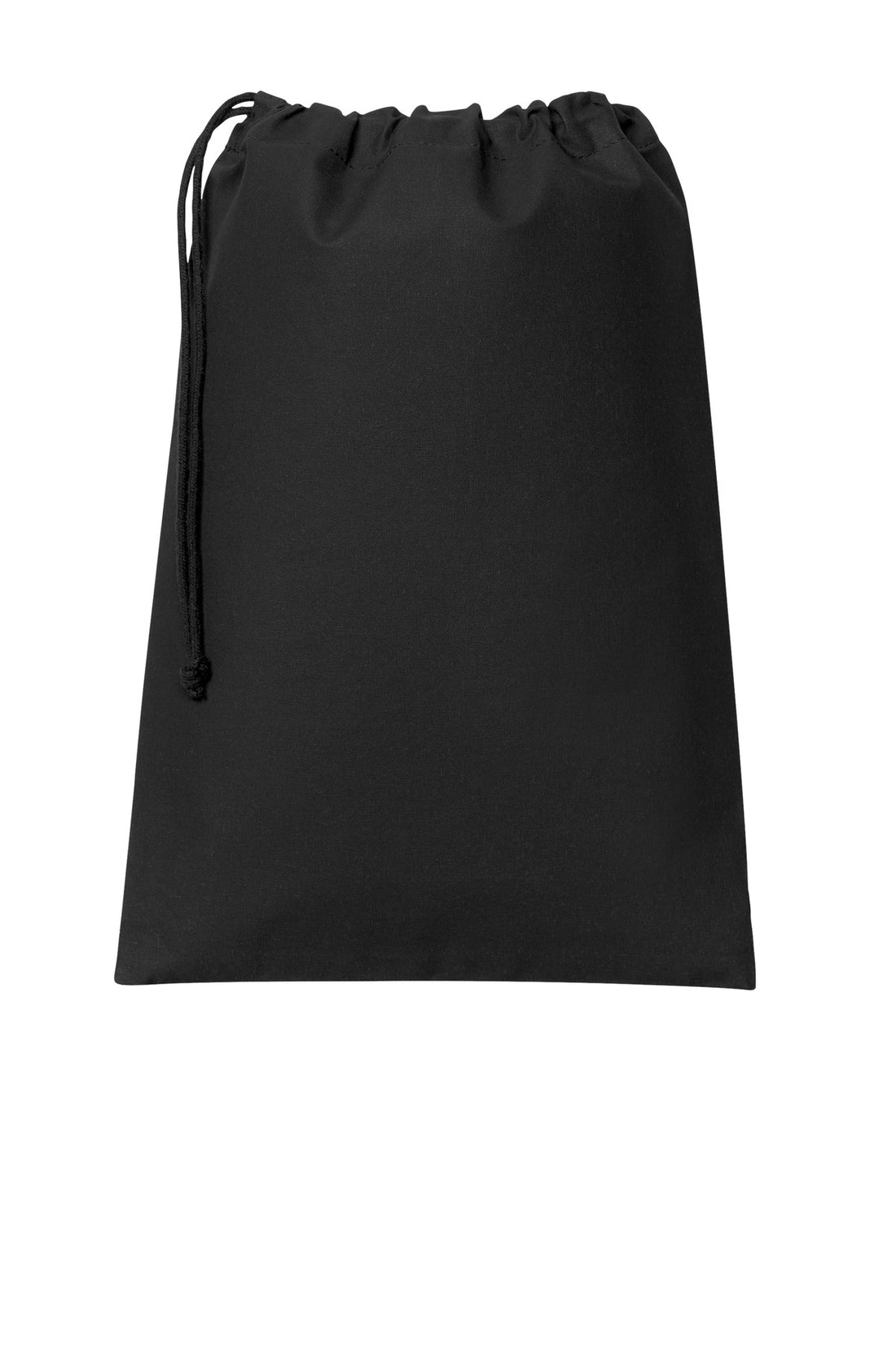 Port Authority® Core Cotton Drawstring Bag BG0350 - Deep Black - OSFA