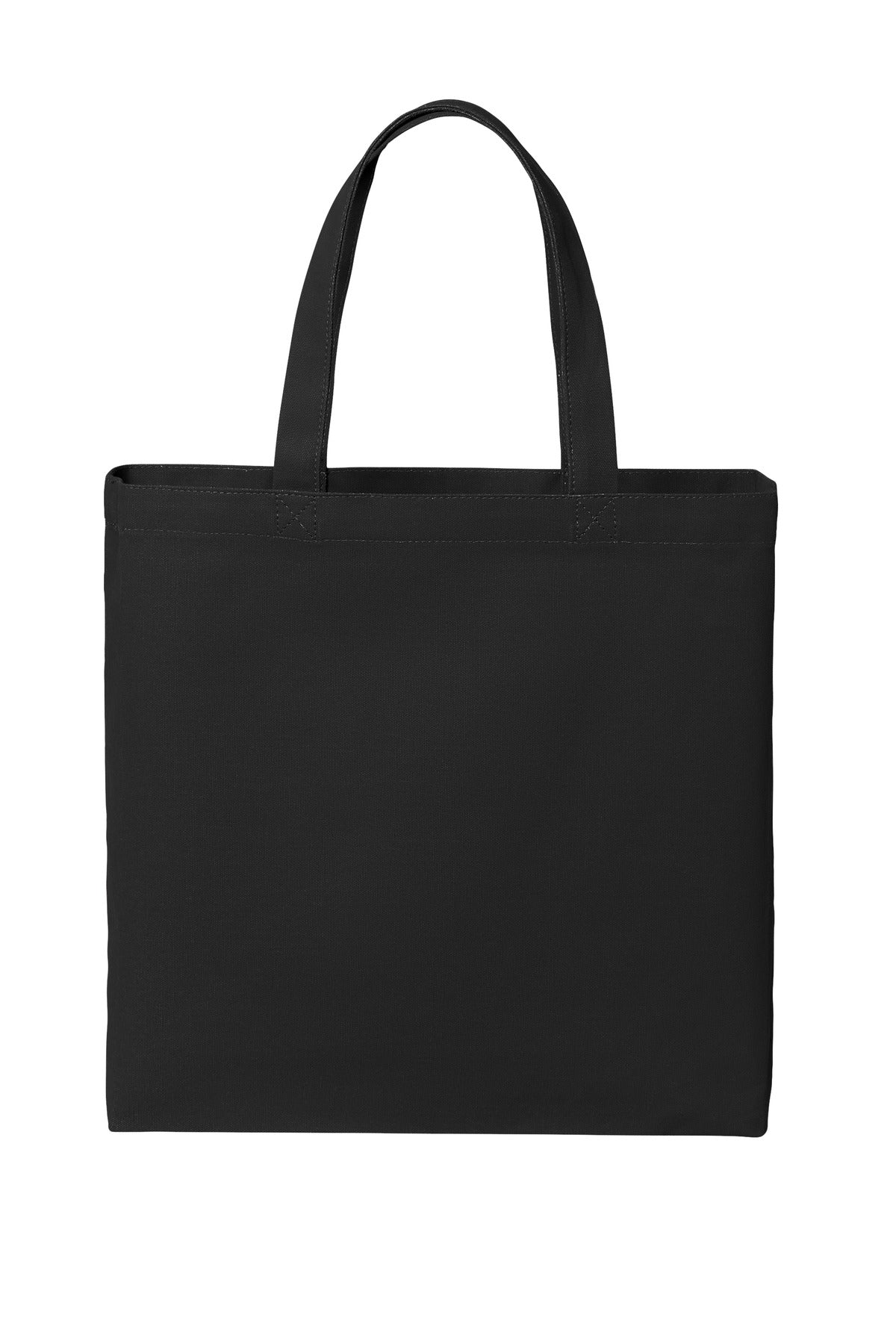 Port Authority® Cotton Canvas Tote BG424 - Deep Black - OSFA