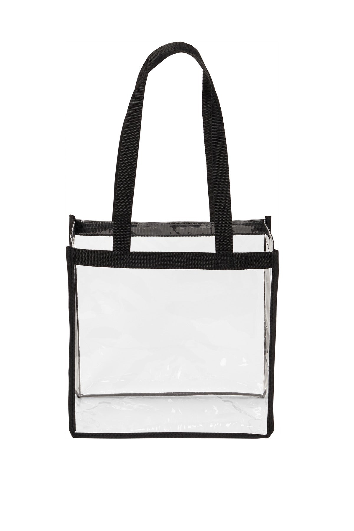 Port Authority ® Clear Stadium Tote BG430 - Clear/ Black - OSFA