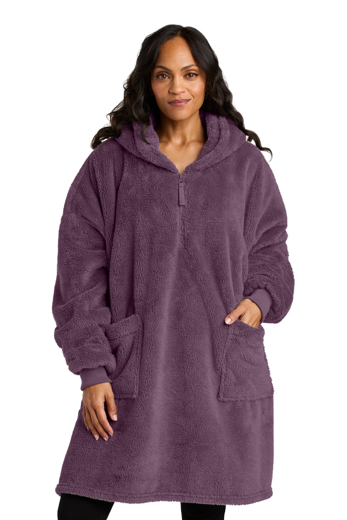 Port Authority® Plush Poncho BP42 - Deep Purple Mist - OSFA